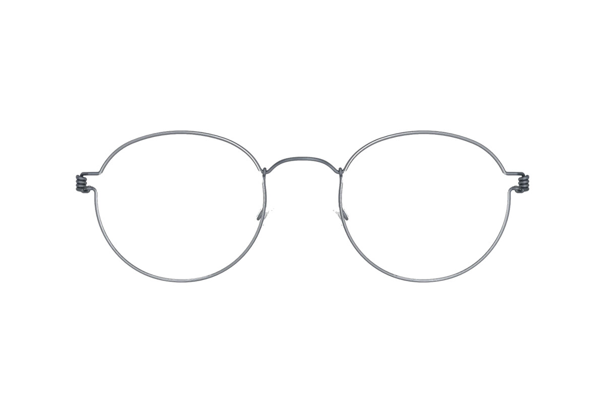 Slim round metal frame.